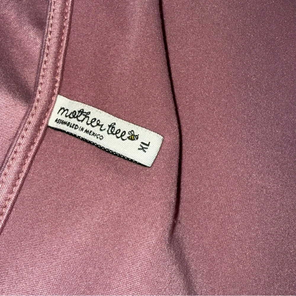Mother Bee Maternity stretchy maxi dress mauve 3/4 sleeve XL - Picture 4 of 9